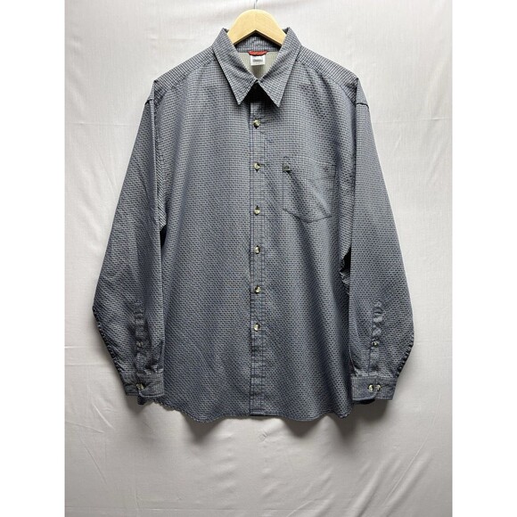 The North Face Men’s XL Vented Outdoors Button Up Shirt Fishing Hiking Blue - Picture 1 of 8